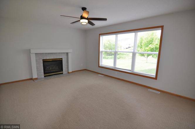 Community area with fireplace